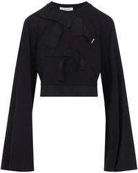 Lanvin - Grosgrain Cotton Top - Lyst