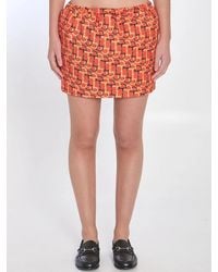 Gucci - Printed Mini Skirt - Lyst