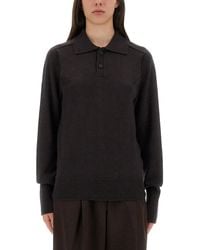 Studio Nicholson - "Inverness" Shirt With Polo Collar - Lyst