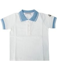 Moncler - Kids Mini Cotton Polo Shirt - Lyst