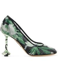 Loewe - Embellished Mesh Toy Pumps - Lyst