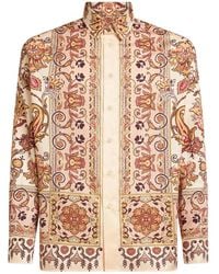 Etro - Paisley Print Cotton Shirt - Lyst