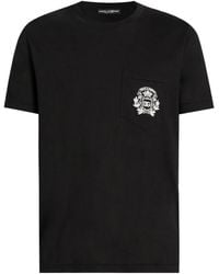 Dolce & Gabbana - Dolce & Gabbana T-Shirt With Embroidery - Lyst