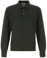 The Row - Dark Knit Reyes Polo Shirt - Lyst
