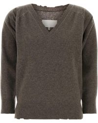 Maison Margiela - Mud Wool Sweater - Lyst