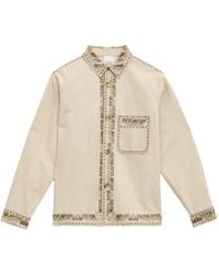 Isabel Marant - Boxy Button-Down Jacket With Intricate Embroidery - Lyst