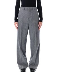 Ami Paris - Wool Wide-Leg Trousers - Lyst