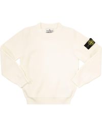 Stone Island - Ribbed Cotton Crewneck Sweater - Lyst