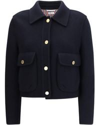 Thom Browne - Cropped Virgin Wool Jacket - Lyst