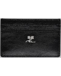 Courreges - Courrèges Napplack Leather Card Case - Lyst