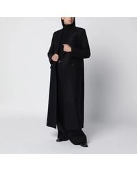 Harris Wharf London - Long Double-Breasted Wool Coat - Lyst