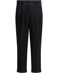 A.PRESSE - Wool Rayon Tailored Pants - Lyst