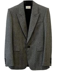 Saint Laurent - Checked Single-Breasted Blazer - Lyst