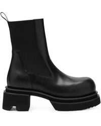 Rick Owens - Bogun Leather Ankle Boots - Lyst