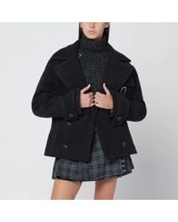DURAZZI MILANO - Dark Mélange Wool Coat - Lyst
