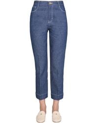 Tory Burch - Wide Leg Jeans For - Lyst