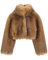 ROTATE BIRGER CHRISTENSEN - Rotate Birger Christensen Cropped Fur - Lyst