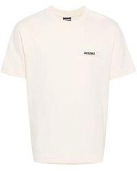 Jacquemus - Relaxed Fit T-Shirt With Subtle Logo Patch - Lyst