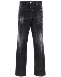DSquared² - Black Stretch Denim Loose Jeans - Lyst