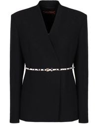 Max Mara - Single-Breasted Blazer With Belt - Lyst
