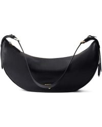 Prada - Demi-Lune Large Leather Shoulder Bag - Lyst