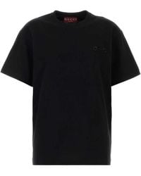Gucci - Cotton Jersey T-Shirt With Embroidery - Lyst
