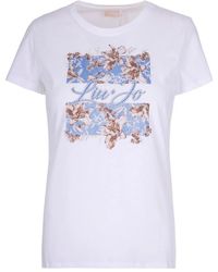 Liu Jo - Cotton Tee Shirt - Lyst