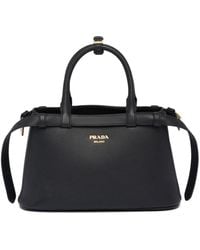 Prada - Calf Leather Hardware Bag - Lyst
