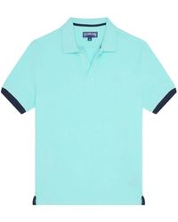 Vilebrequin - Organic Cotton Polo Shirt With Contrast Trims And Embroidered Logo - Lyst