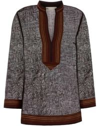 Tory Burch - Camicia Marrone - Lyst