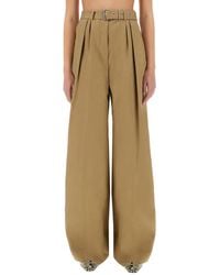 Dries Van Noten - Wide-Leg Pants With Belt - Lyst