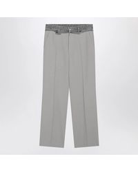 MM6 by Maison Margiela - Wool-Blend Trousers - Lyst