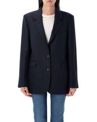 Golden Goose - Single-Breasted Pin Stripes Blazer - Lyst
