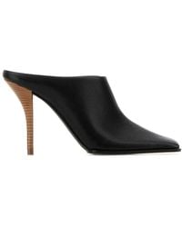 Alaïa - Leather Heeled Mules - Lyst