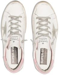 Golden Goose - Distressed Leather Low-Top Sneakers With Suede Accents - Lyst