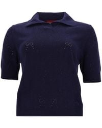 Gucci - Silk And Cotton Polo Shirt - Lyst