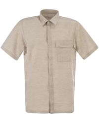 PT Torino - Short-Sleeved Linen Shirt - Lyst