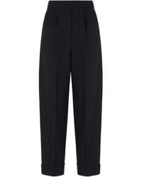 Max Mara - High-Waisted Wool Pants - Lyst