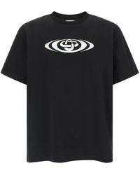 CASABLANCA - 'Warped Logo' T-Shirt - Lyst