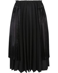 Comme des Garçons - Comme Des Garcons Pleated Midi Skirt - Lyst