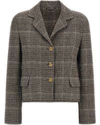 Ermanno Scervino - Blazer Cropped Check - Lyst