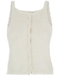 DUNST - Linen And Cotton Blend Top - Lyst