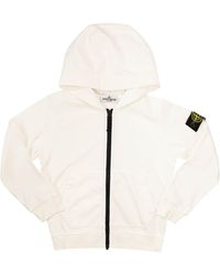 Stone Island - Hoodie With Full-Length Zip - Lyst