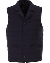 Fay - Quilted Stretch Nylon Waistcoat - Lyst
