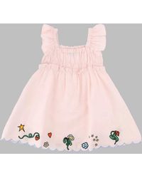 Stella McCartney - Mini Dress With Vent Detailing For Girls - Lyst