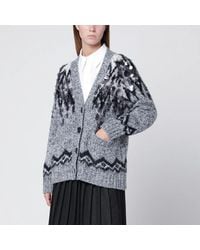 Roberto Collina - Wool-Blend Cardigan With Sequins - Lyst