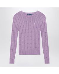 Polo Ralph Lauren - Touch Julianna Cable-Knit Sweater - Lyst
