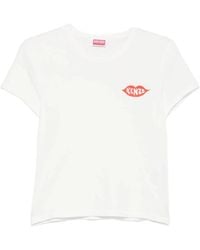 KENZO - T-Shirt With Embroidery - Lyst