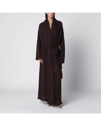 ANDAMANE - Vika Dark Mohair Maxi Cardigan - Lyst