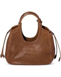 Miu Miu - Ivy Nappa Leather Tote Bag - Lyst